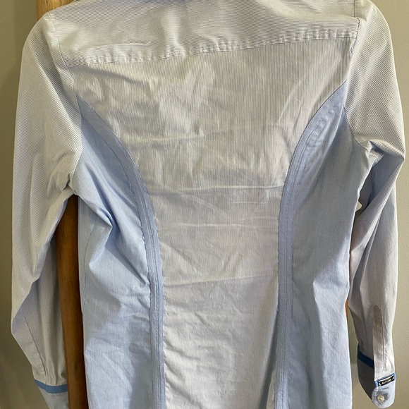 Express The Essential Women’s Dress Work Shirt (S) Blue Button Down - Picture 5 of 5